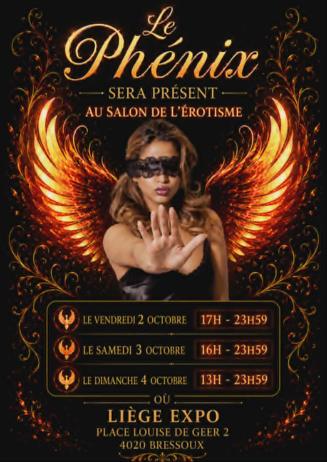 Plakat Der Phénix auf der Erotikmesse