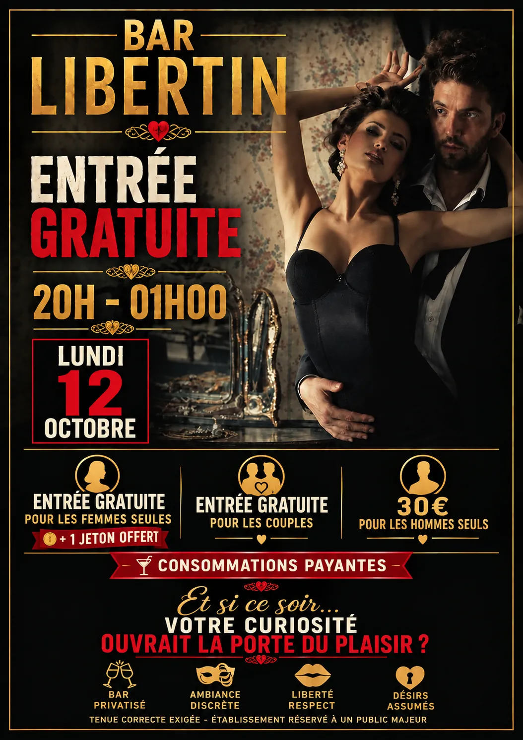 Affiche Bar Libertin